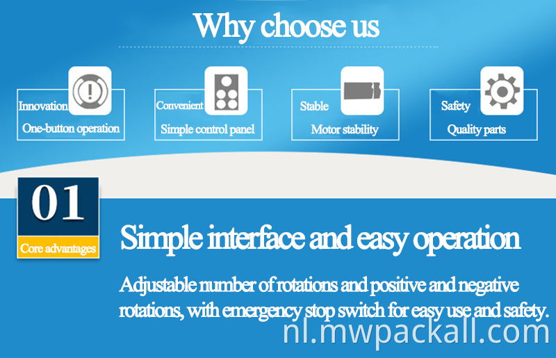 Semi-automatisch geen lade klein type rekfolie verpakkingsmachine voor kartonnen doos;